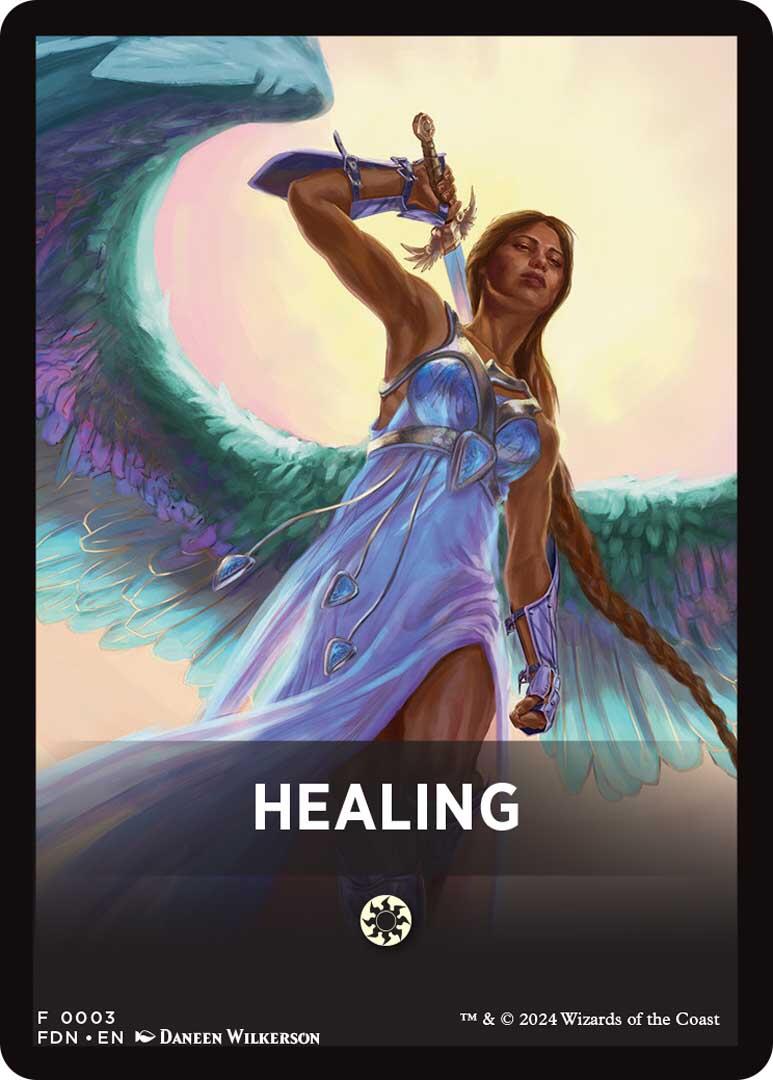 Healing Theme Card [Foundations Tokens] | Game Grid - Logan