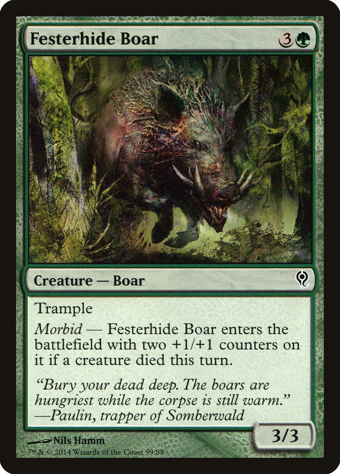 Festerhide Boar [Duel Decks: Jace vs. Vraska] | Game Grid - Logan