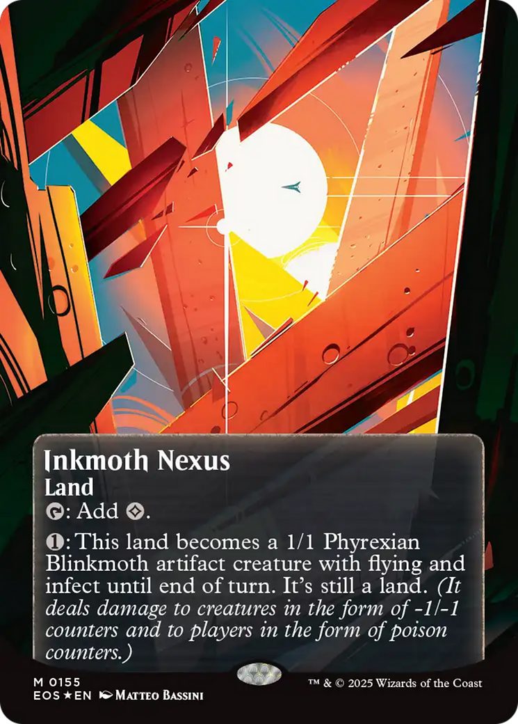 Inkmoth Nexus (0155) (Borderless) (Galaxy Foil) [Edge of Eternities: Stellar Sights] | Game Grid - Logan