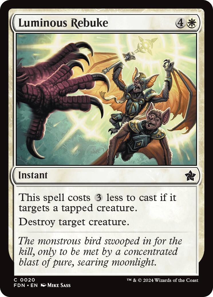 Luminous Rebuke [Foundations] | Game Grid - Logan