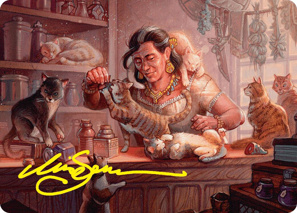 Cat Collector Art Card (1/54) (Gold-Stamped Signature) [Foundations Art Series] | Game Grid - Logan