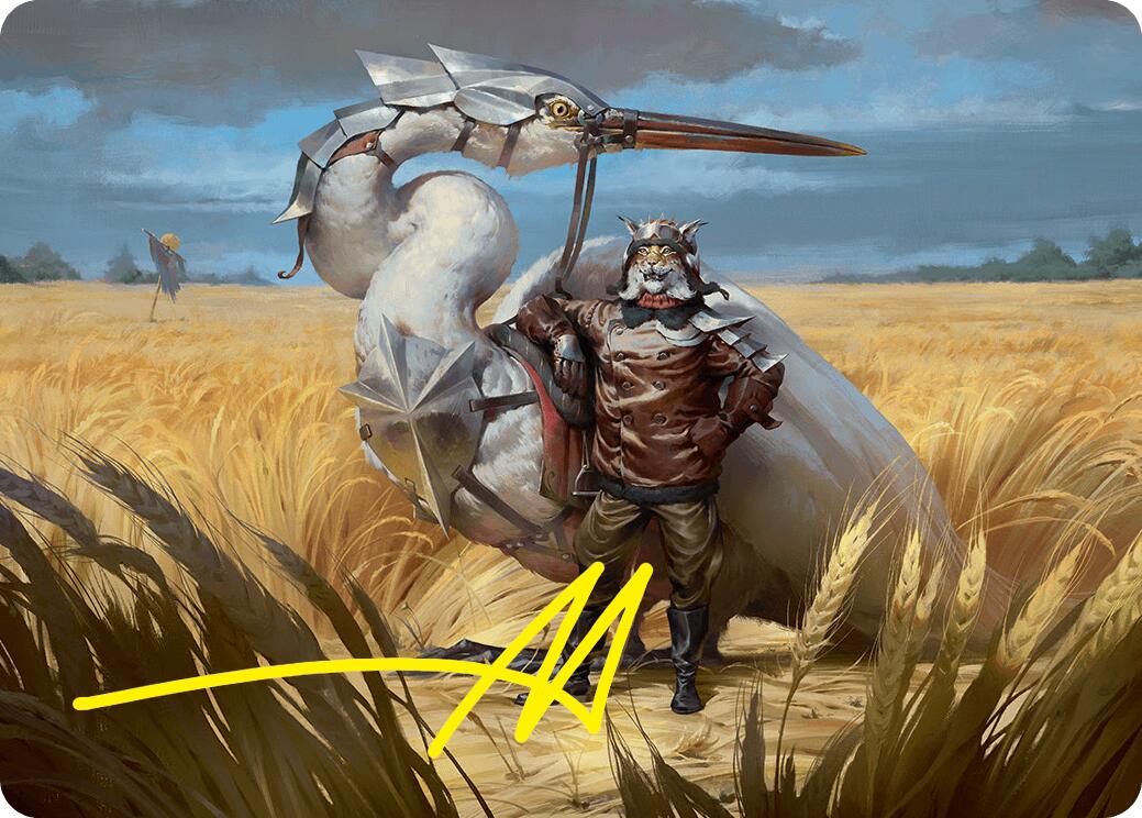 Skyknight Squire Art Card (4/54) (Gold-Stamped Signature) [Foundations Art Series] | Game Grid - Logan
