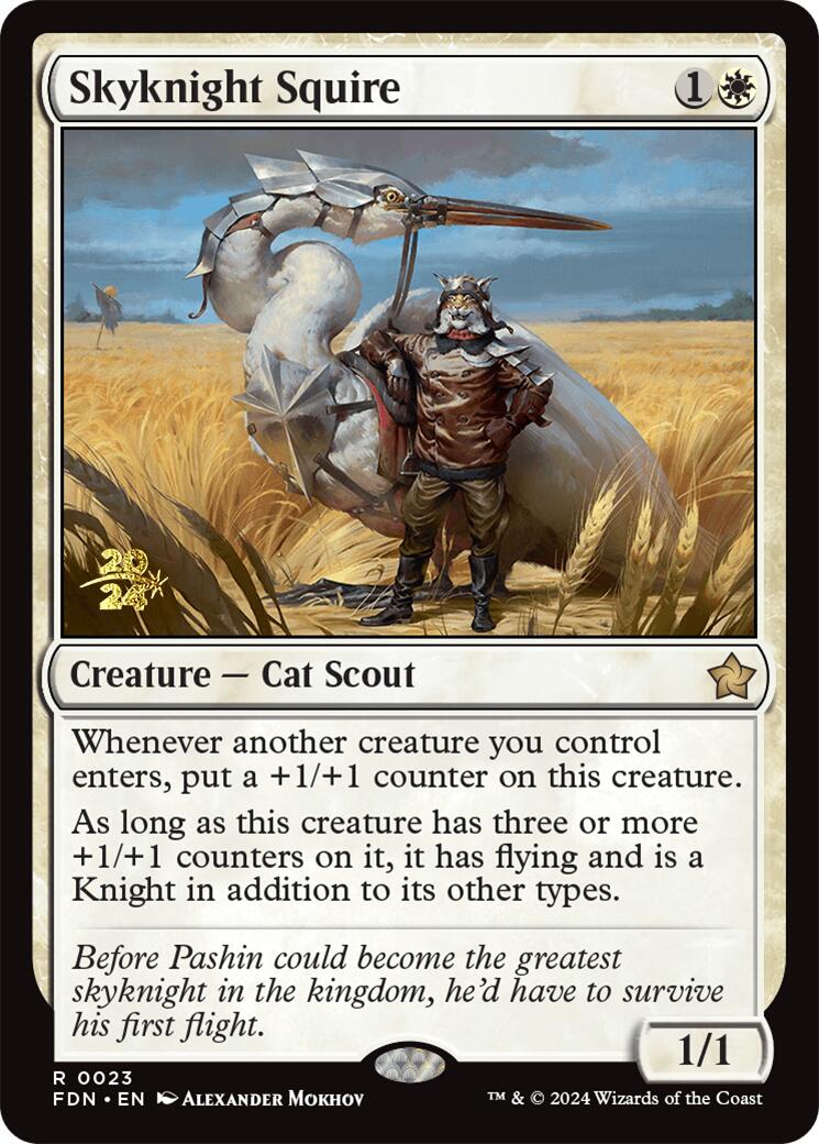 Skyknight Squire [Foundations Prerelease Promos] | Game Grid - Logan