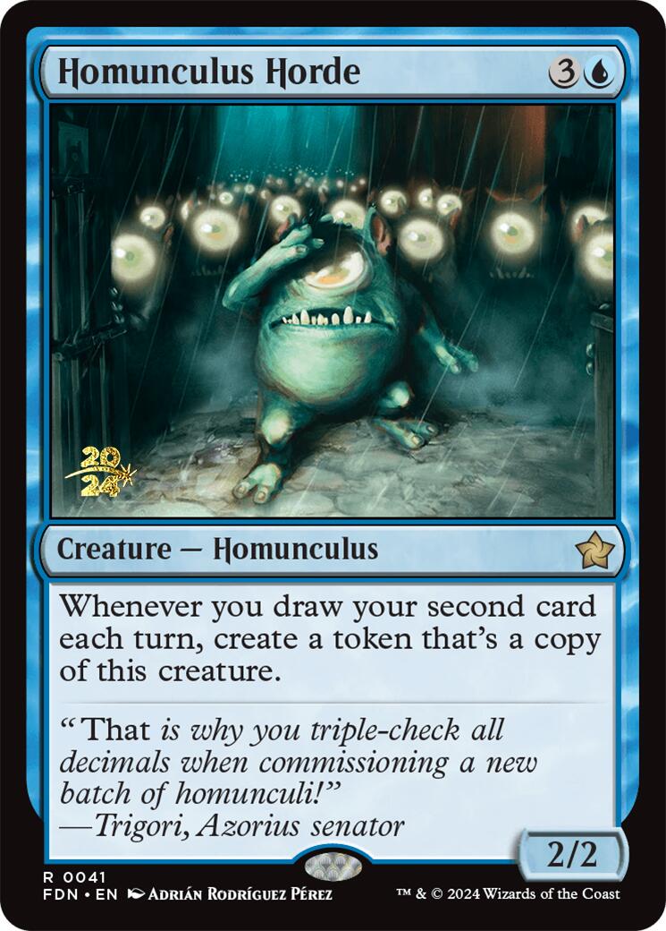 Homunculus Horde [Foundations Prerelease Promos] | Game Grid - Logan