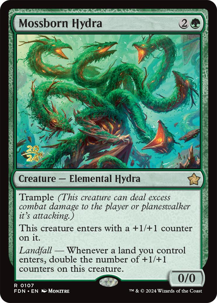 Mossborn Hydra [Foundations Prerelease Promos] | Game Grid - Logan
