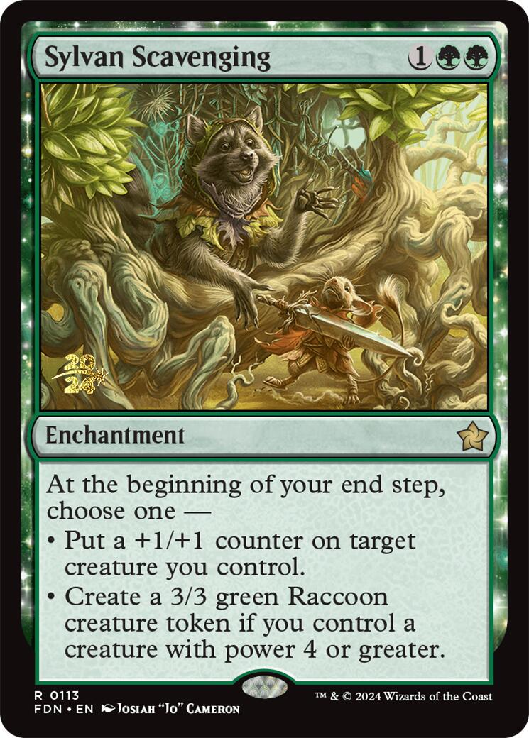 Sylvan Scavenging [Foundations Prerelease Promos] | Game Grid - Logan