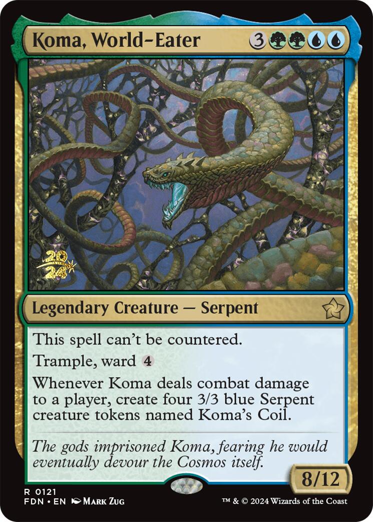 Koma, World-Eater [Foundations Prerelease Promos] | Game Grid - Logan