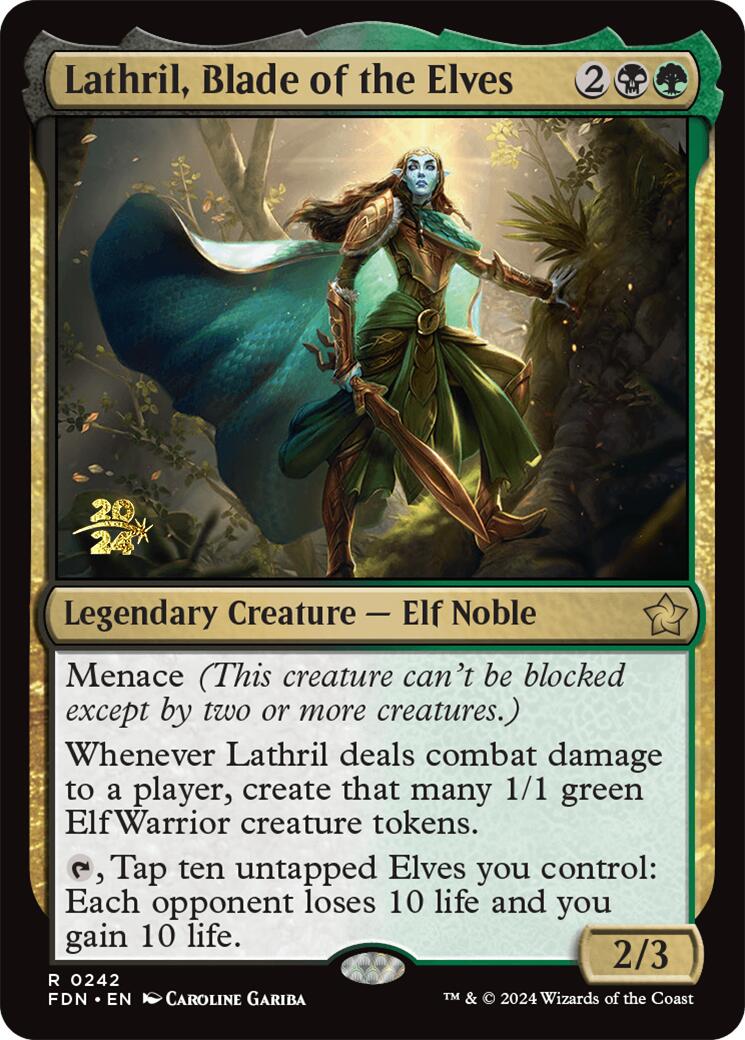 Lathril, Blade of the Elves [Foundations Prerelease Promos] | Game Grid - Logan