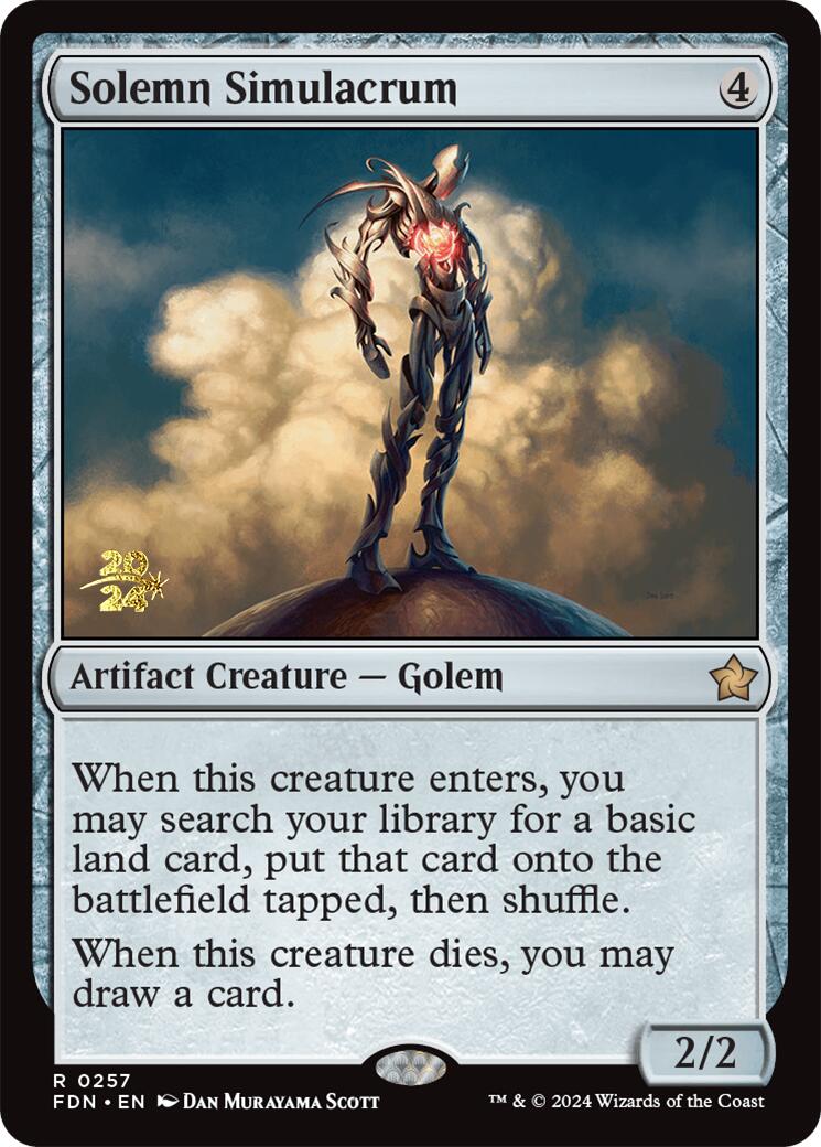 Solemn Simulacrum [Foundations Prerelease Promos] | Game Grid - Logan