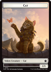 Spirit // Cat (0001) Doubled-Sided Token [Foundations Tokens] | Game Grid - Logan