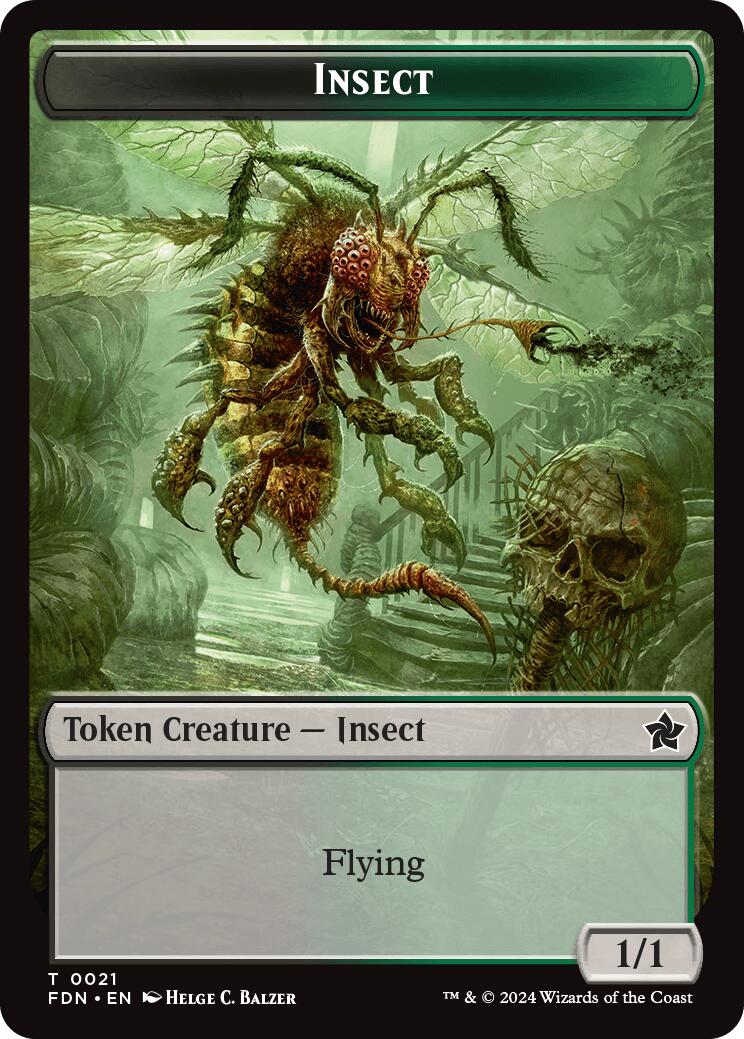 Goblin // Insect Doubled-Sided Token [Foundations Tokens] | Game Grid - Logan