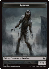 Goblin // Zombie Doubled-Sided Token [Foundations Tokens] | Game Grid - Logan