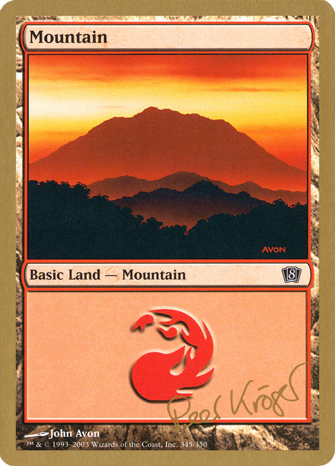 Mountain (pk345) (Peer Kroger) [World Championship Decks 2003] | Game Grid - Logan