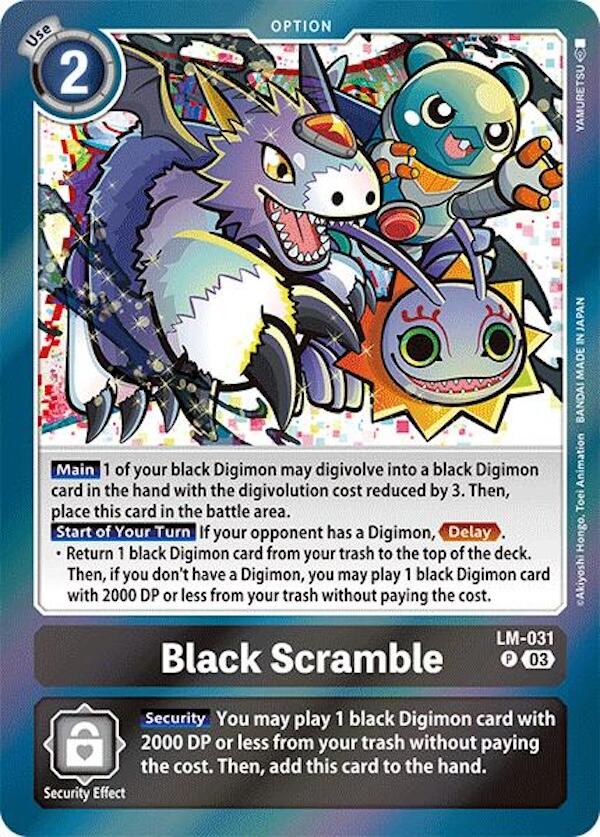Black Scramble [LM-031] [Special Limited Set] | Game Grid - Logan