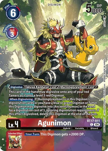 Agunimon [BT17-011] (Legend Pack 2024 Box Topper) [Chain of Liberation] | Game Grid - Logan