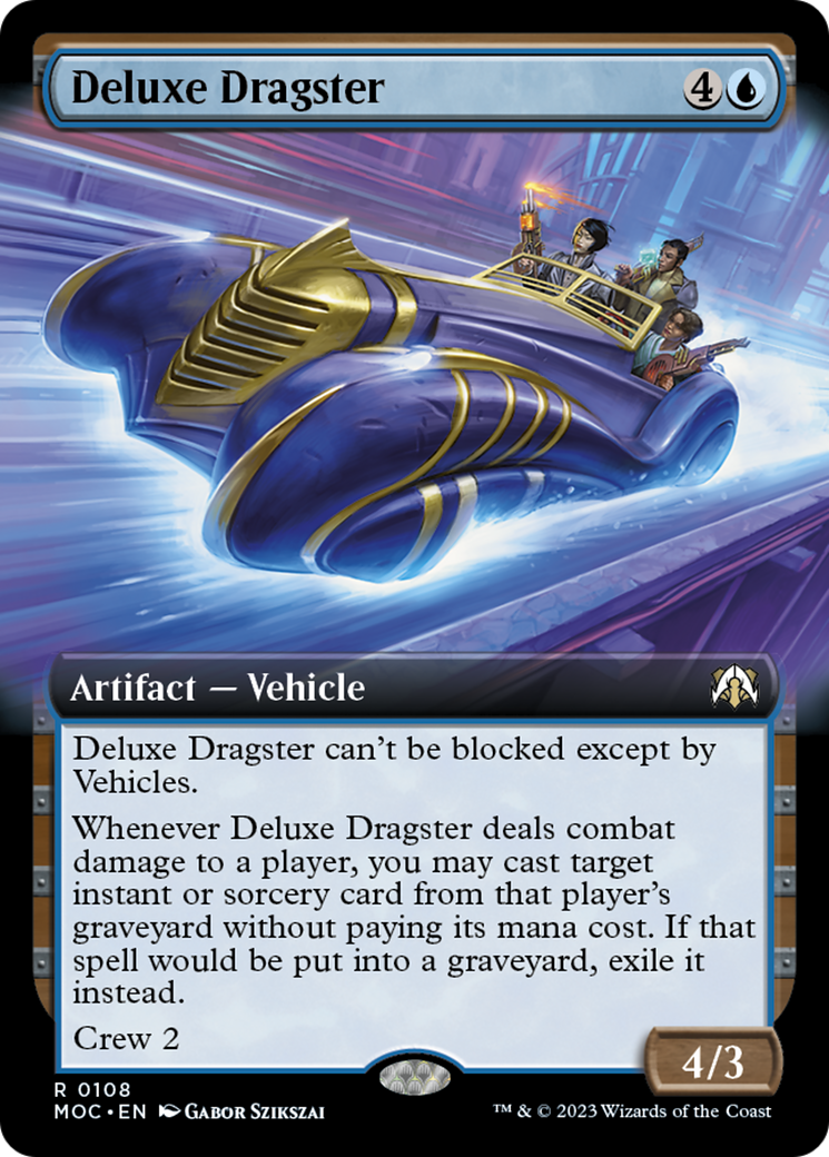 Deluxe Dragster (Extended Art) [March of the Machine Commander] | Game Grid - Logan