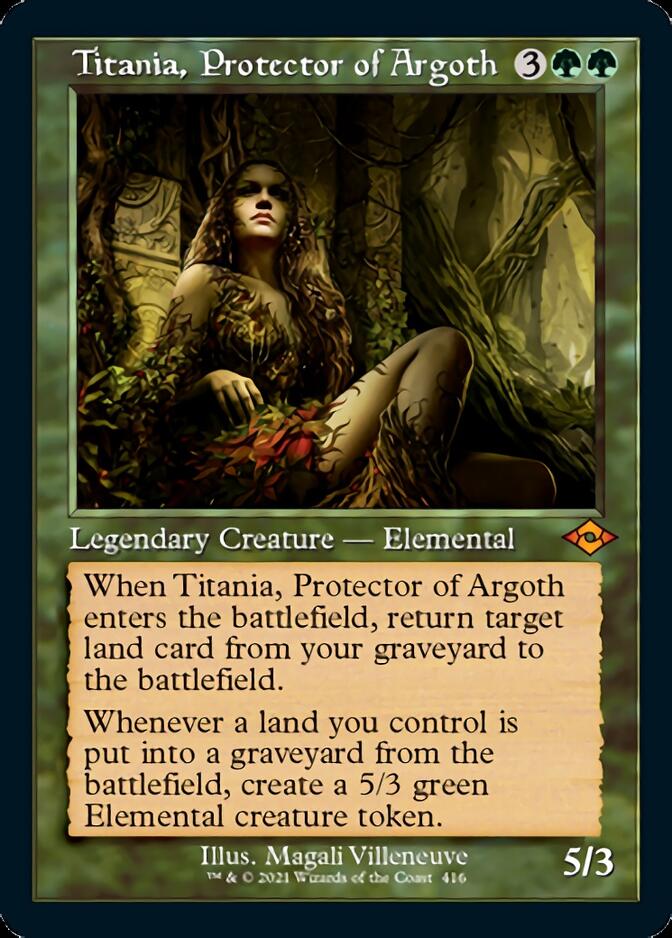 Titania, Protector of Argoth (Retro Foil Etched) [Modern Horizons 2] | Game Grid - Logan