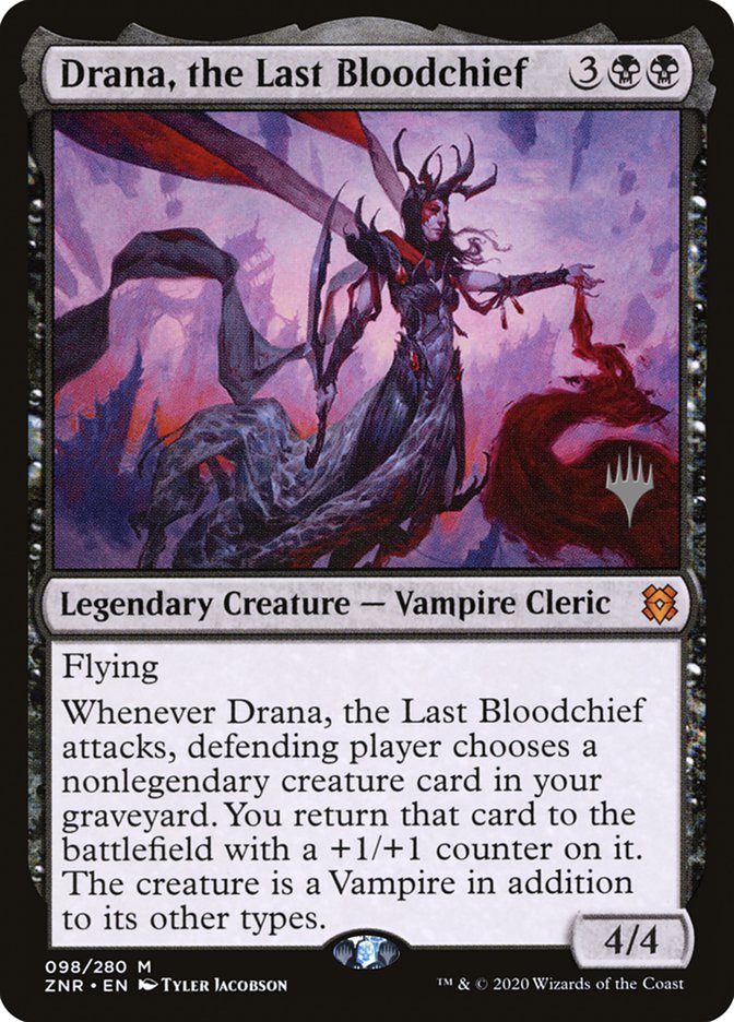 Drana, the Last Bloodchief (Promo Pack) [Zendikar Rising Promos] | Game Grid - Logan