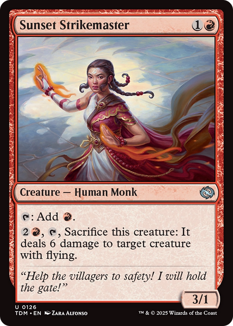 Sunset Strikemaster [Tarkir: Dragonstorm] | Game Grid - Logan