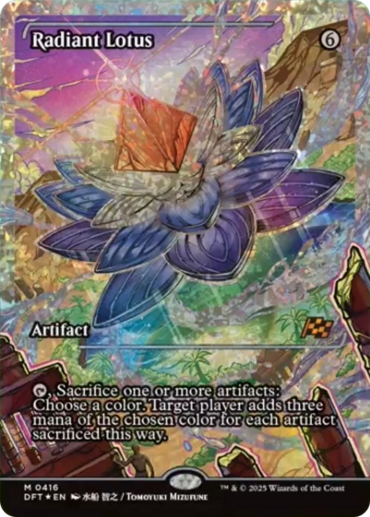 Radiant Lotus (Showcase) (Fracture Foil) [Aetherdrift] | Game Grid - Logan