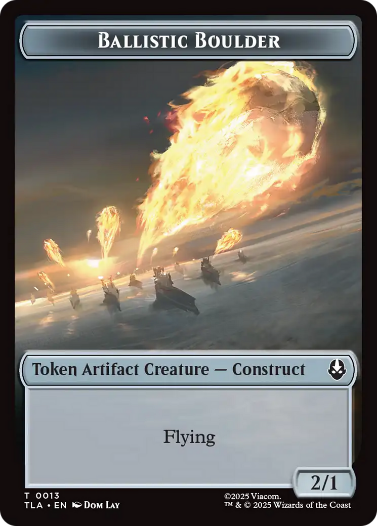 Ballistic Boulder // Food (0019) Double-Sided Token [Avatar: The Last Airbender Tokens] | Game Grid - Logan