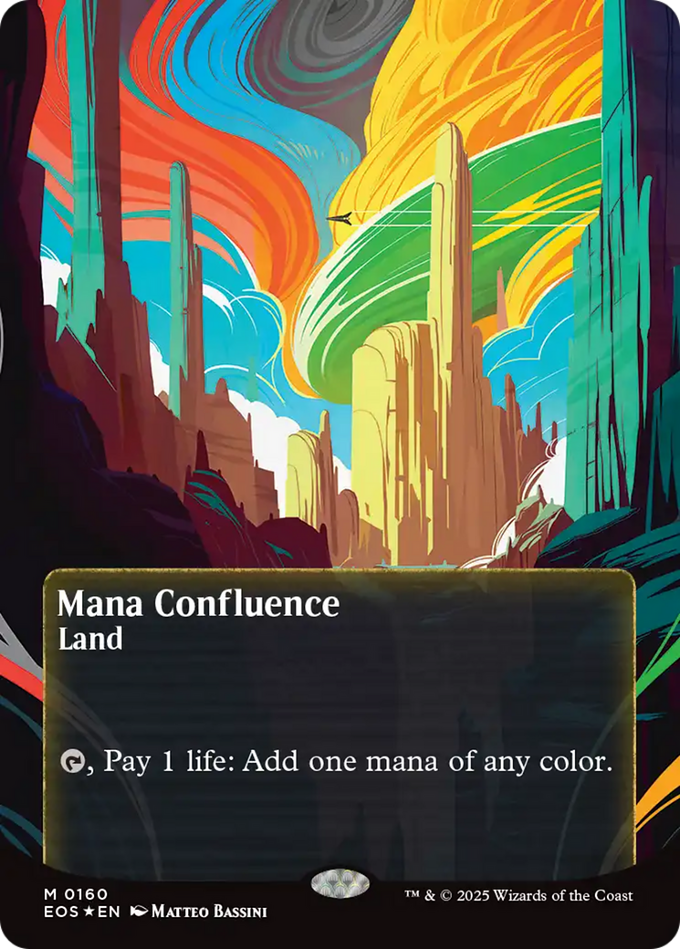 Mana Confluence (0160) (Borderless) (Galaxy Foil) [Edge of Eternities: Stellar Sights] | Game Grid - Logan