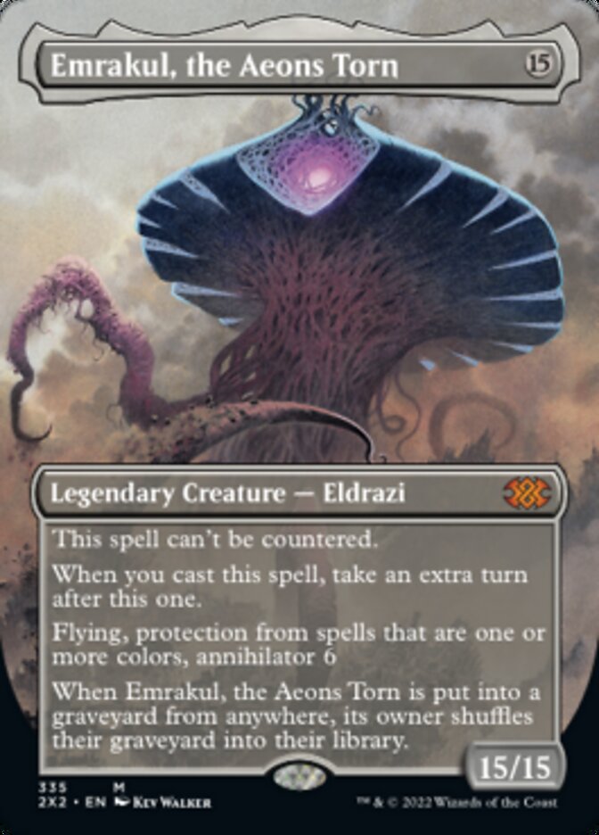 Emrakul, the Aeons Torn (Borderless Alternate Art) [Double Masters 2022] | Game Grid - Logan