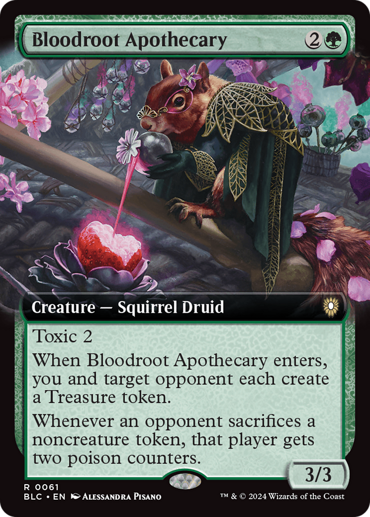 Bloodroot Apothecary (Extended Art) [Bloomburrow Commander] | Game Grid - Logan