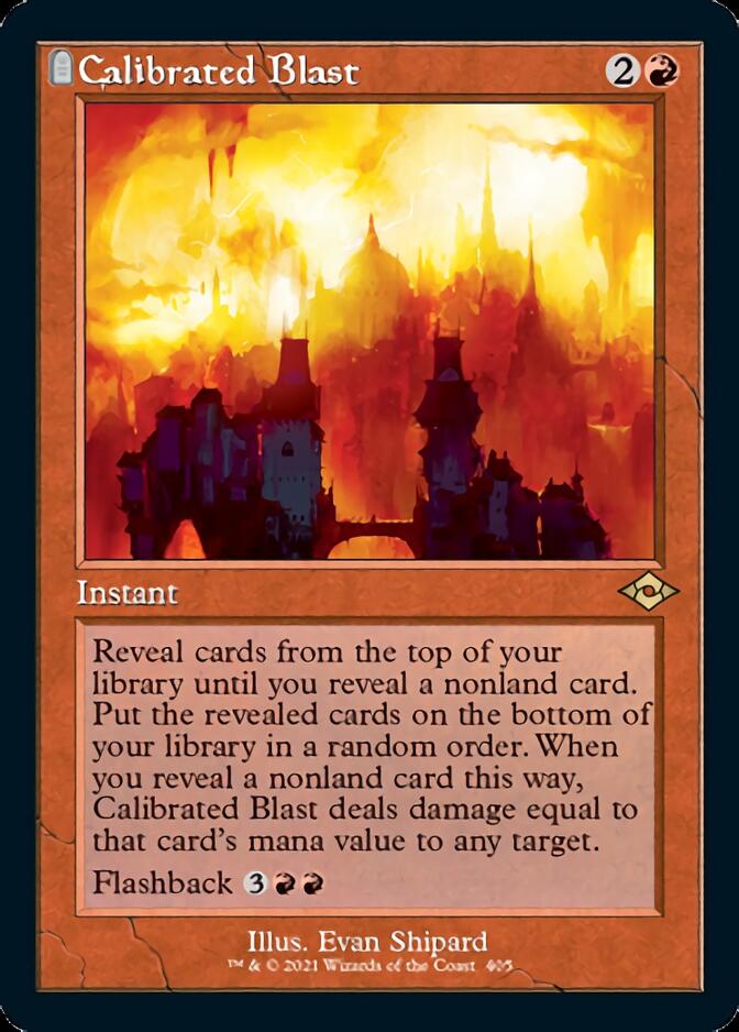 Calibrated Blast (Retro Foil Etched) [Modern Horizons 2] | Game Grid - Logan
