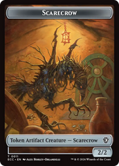 Saproling // Scarecrow Double-Sided Token [Lorwyn Eclipsed Tokens] | Game Grid - Logan