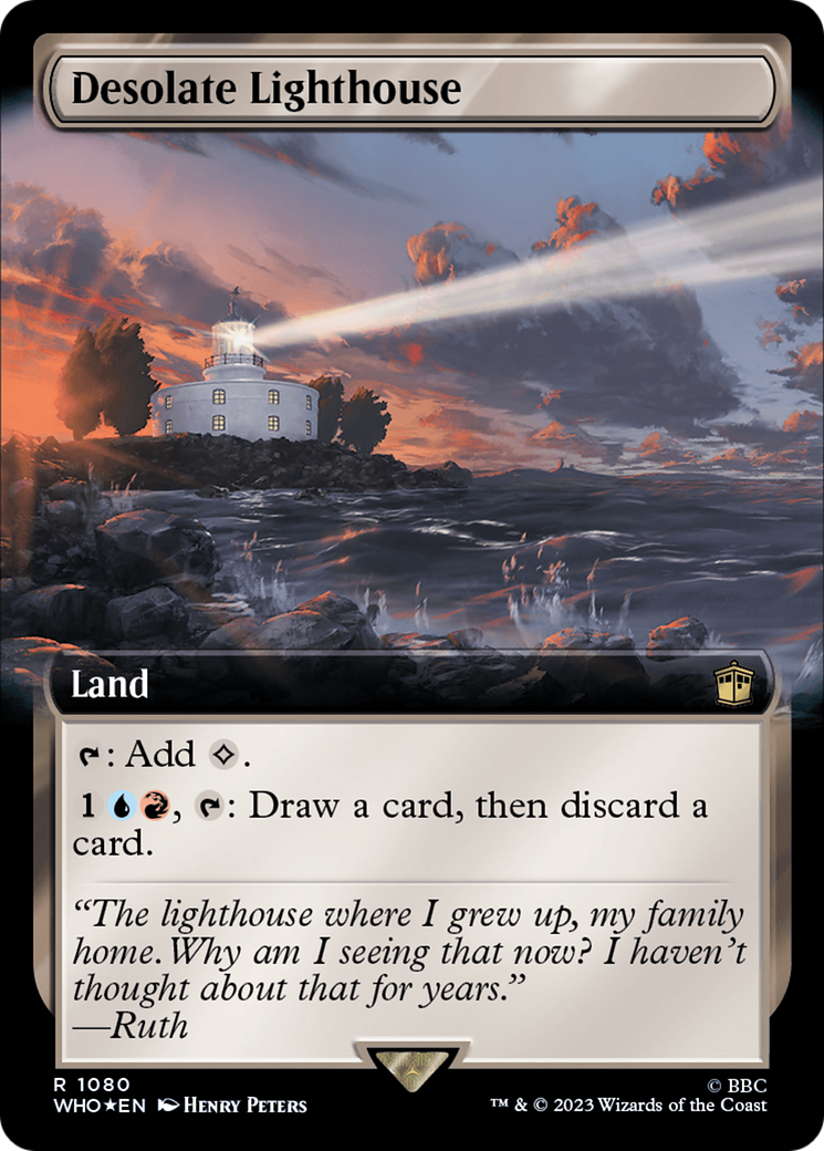 Desolate Lighthouse (Extended Art) (Surge Foil) [Doctor Who] | Game Grid - Logan