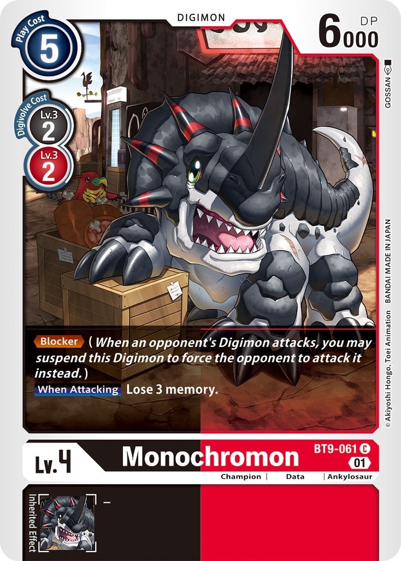 Monochromon [BT9-061] [X Record] | Game Grid - Logan