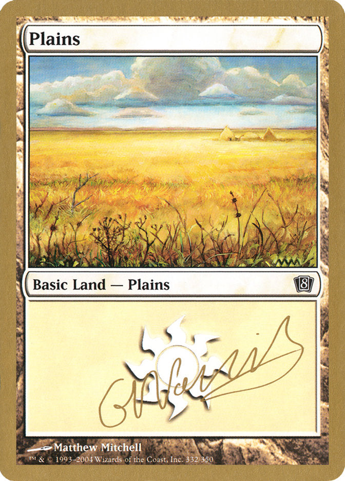 Plains (gn332) (Gabriel Nassif) [World Championship Decks 2004] | Game Grid - Logan