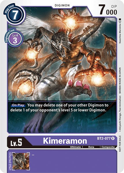 Kimeramon [BT2-077] (Battle of Omni Pre-Release) [Release Special Booster Promos] | Game Grid - Logan