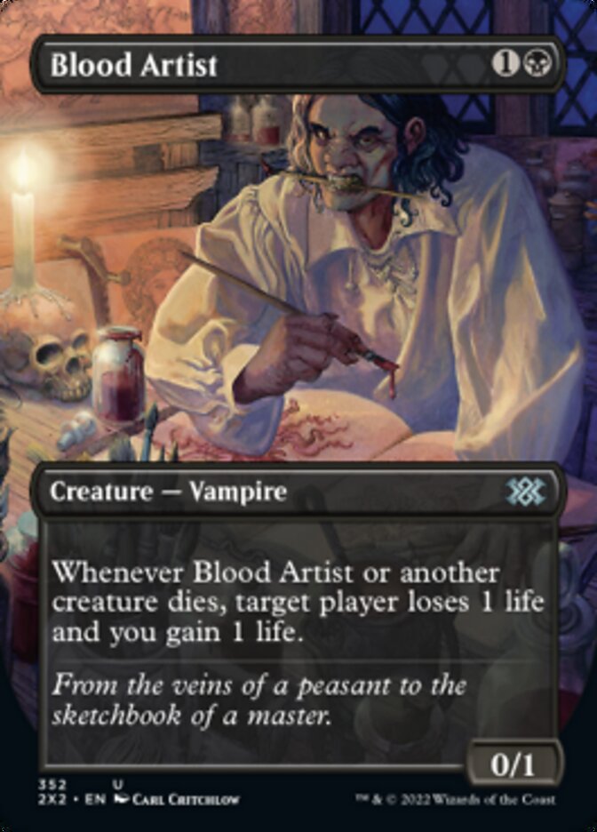 Blood Artist (Borderless Alternate Art) [Double Masters 2022] | Game Grid - Logan