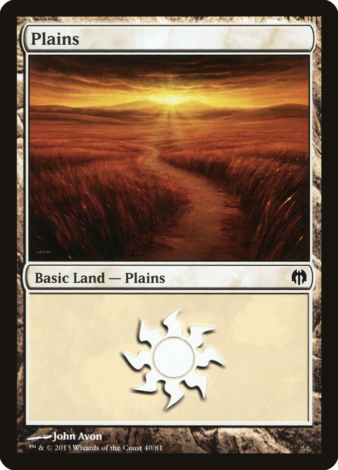 Plains (40) [Duel Decks: Heroes vs. Monsters] | Game Grid - Logan