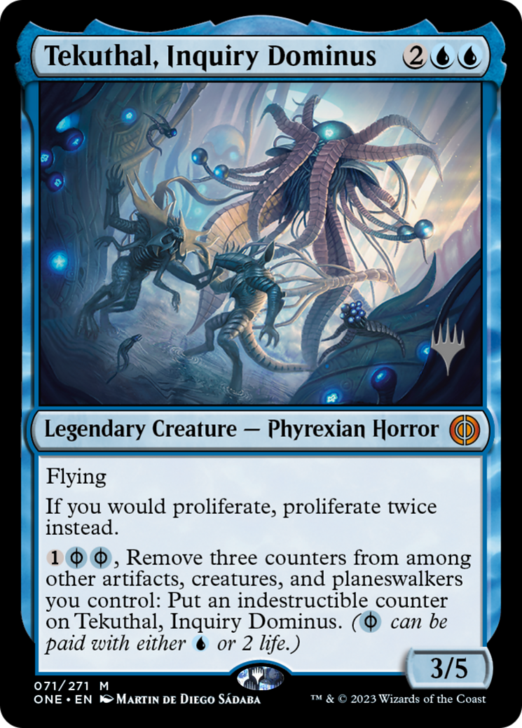 Tekuthal, Inquiry Dominus (Promo Pack) [Phyrexia: All Will Be One Promos] | Game Grid - Logan