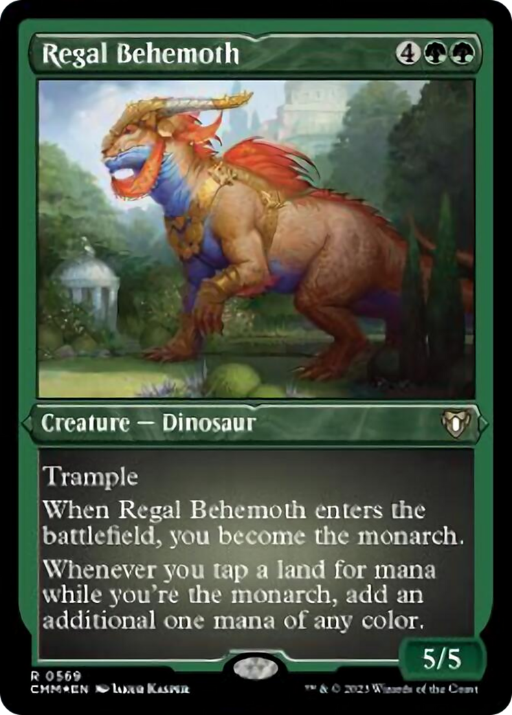 Regal Behemoth (Foil Etched) [Commander Masters] | Game Grid - Logan