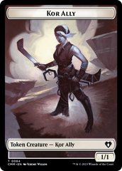 Wall // Kor Ally Double-Sided Token [Commander Masters Tokens] | Game Grid - Logan