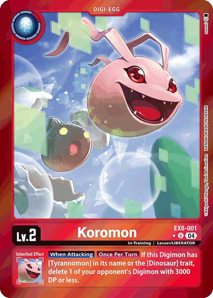 Koromon [EX8-001] (Limited Foil) [Chain of Liberation] | Game Grid - Logan