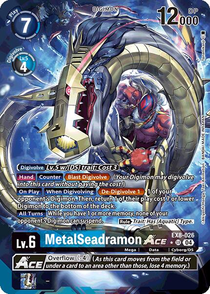 MetalSeadramon ACE [EX8-026] (Alternate Art) [Chain of Liberation] | Game Grid - Logan