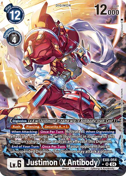 Justimon (X Antibody) [EX8-054] (Alternate Art) [Chain of Liberation] | Game Grid - Logan