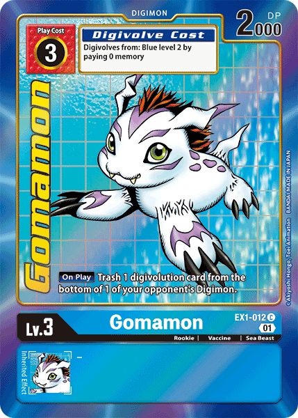 Gomamon [EX1-012] (Alternate Art) [Classic Collection] | Game Grid - Logan