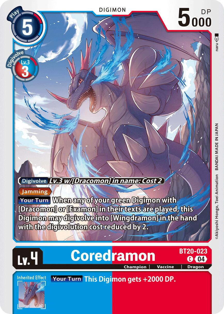 Coredramon [BT20-023] - BT20-023 [Release Special Booster Ver.2.5] | Game Grid - Logan