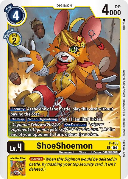 ShoeShoemon [P-165] (Store Tournament 2025 Vo.1 Participation Pack) [Promotional Cards] | Game Grid - Logan