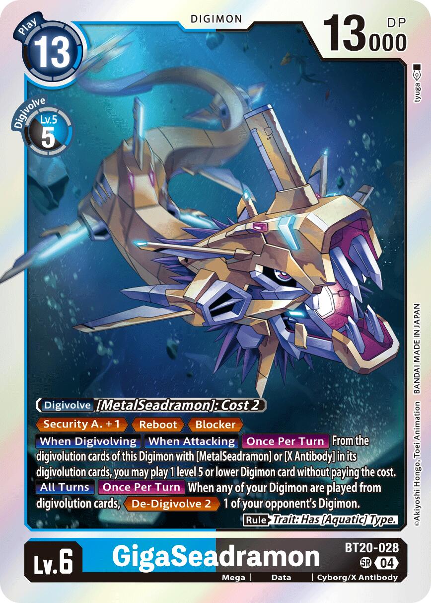 GigaSeadramon [BT20-028] [Release Special Booster Ver.2.5] | Game Grid - Logan