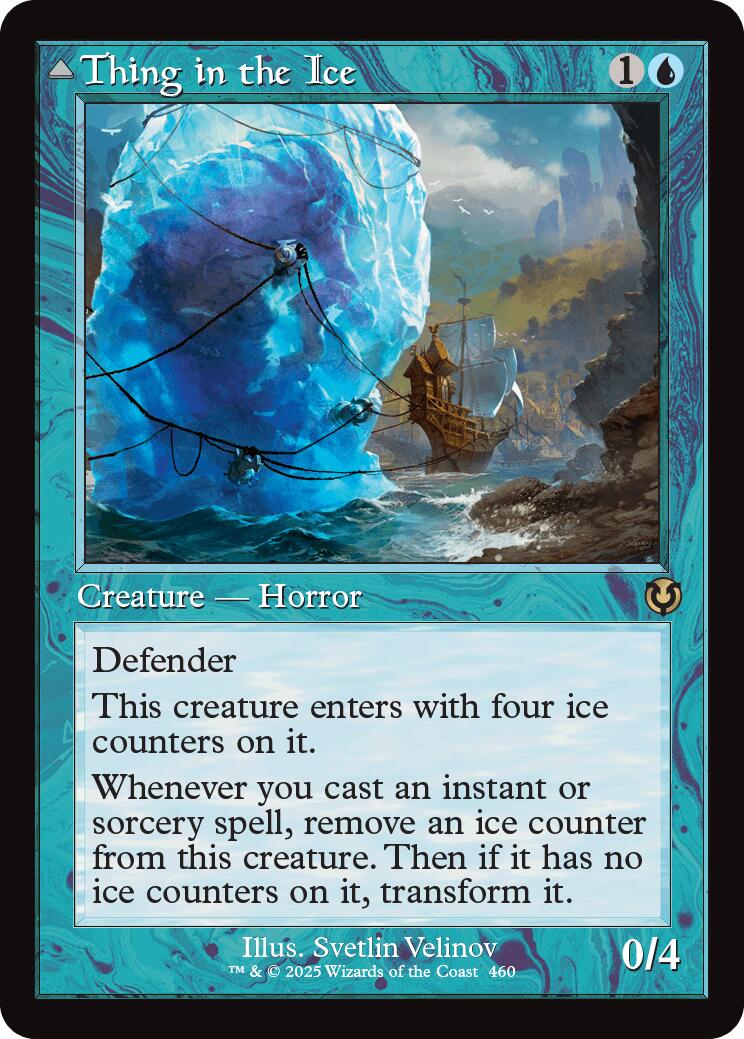 Thing in the Ice // Awoken Horror (Retro Frame) [Innistrad Remastered] | Game Grid - Logan