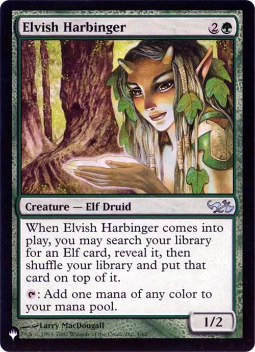 Elvish Harbinger (Retro Frame) [The List] | Game Grid - Logan