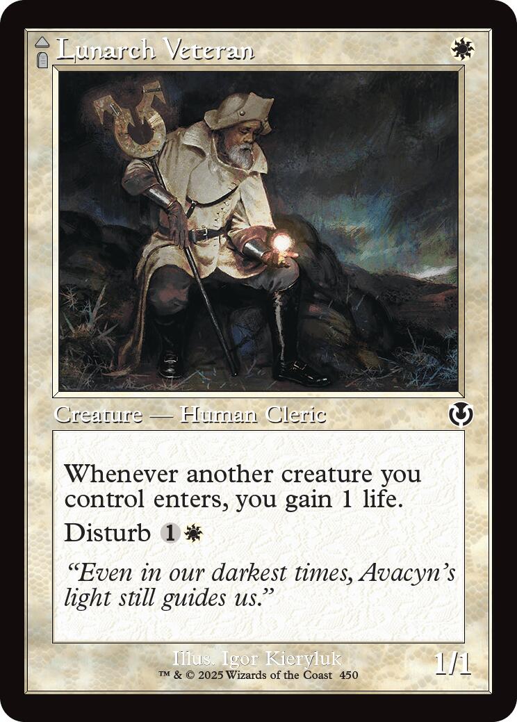 Lunarch Veteran // Luminous Phantom (Retro Frame) [Innistrad Remastered] | Game Grid - Logan