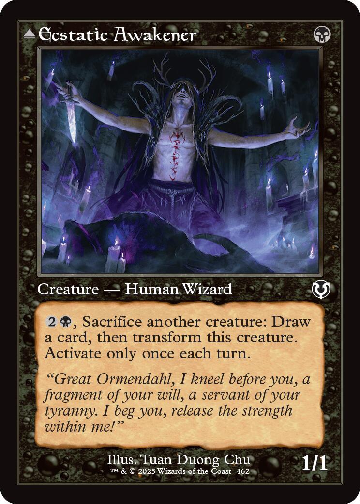 Ecstatic Awakener // Awoken Demon (Retro Frame) [Innistrad Remastered] | Game Grid - Logan